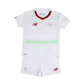 Camisolas de futebol AS Roma Criança Equipamento Alternativa 2022/23 Manga Curta